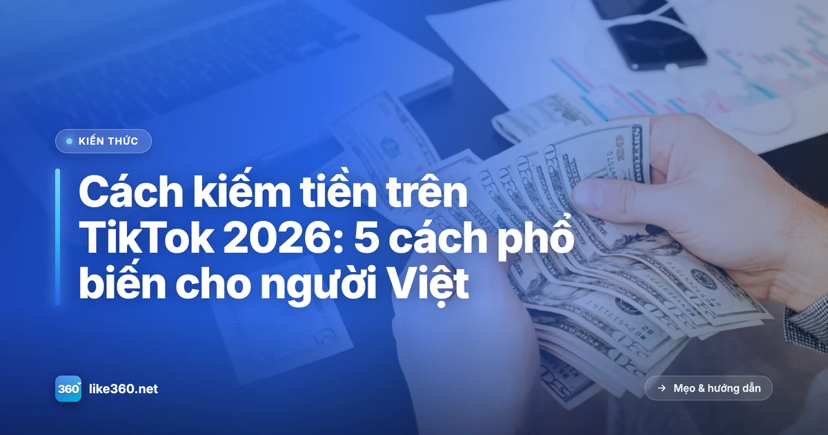 5 cách kiếm tiền trên TikTok 2026