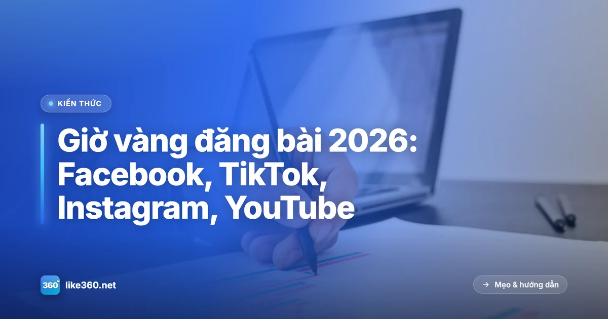 Giờ vàng đăng bài 2026 cho Facebook, TikTok, Instagram, YouTube