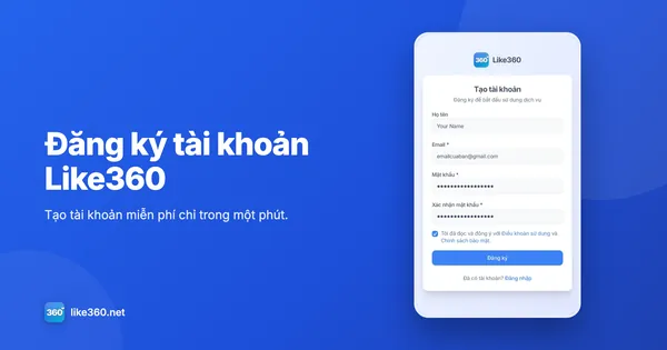Người dùng đăng ký tài khoản trên laptop