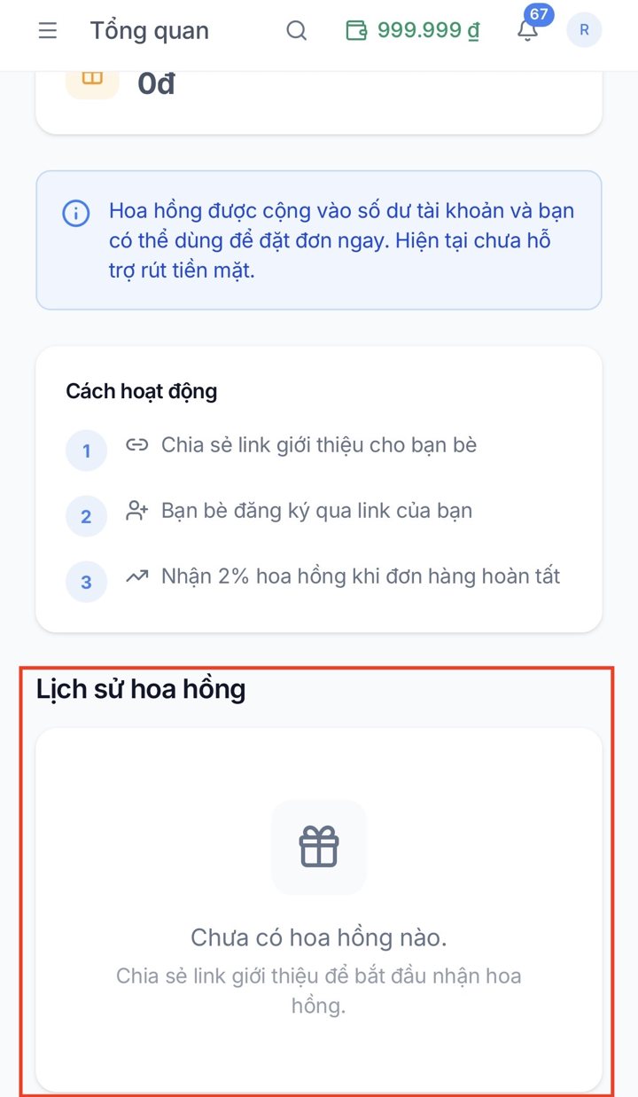 Cách hoạt động và lịch sử hoa hồng giới thiệu trên Like360